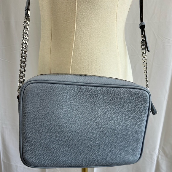 Michael Kors Crossbody Leather Purse Light Blue - Picture 2 of 11